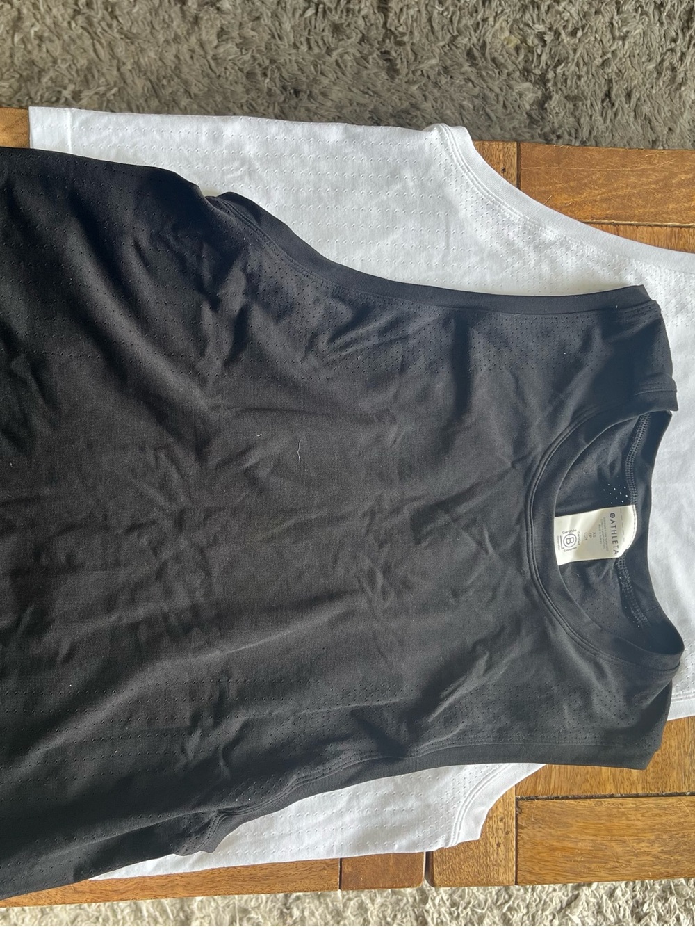 Athleta 1 black and 1 white sleeveless athletic tank